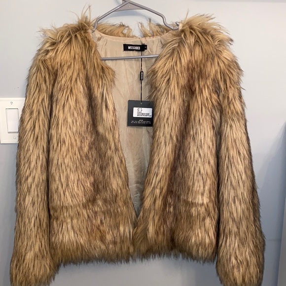 Missguided Jackets & Blazers - Missguided Rabbit Fur Coat